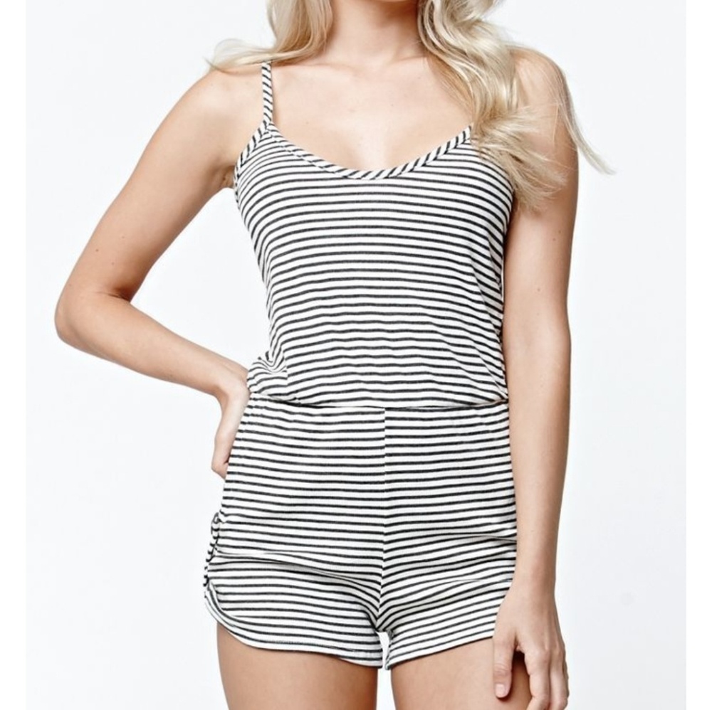 LA Hearts | Striped Romper